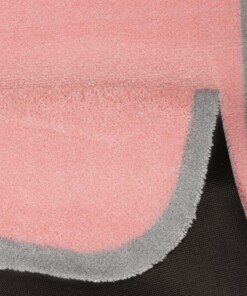 Vloerkleed effen Niños - roze - Wasbaar 30°C - close up