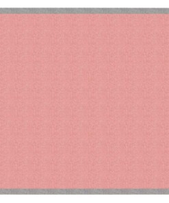 Vloerkleed effen Niños - roze - Wasbaar 30°C - overzicht boven