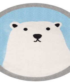 Vloerkleed ijsbeer Niños - blauw - Wasbaar 30°C - overzicht boven, thumbnail Vloerkleed ijsbeer Niños - blauw - Wasbaar 30°C - overzicht boven, thumbnail