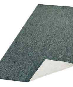 Loper Binnen & buiten effen Miami - groen/crème - overzicht schuin, thumbnail Loper Binnen & buiten effen Miami - groen/crème - overzicht schuin, thumbnail