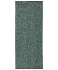 Loper Binnen & buiten effen Miami - groen/crème - overzicht boven, thumbnail Loper Binnen & buiten effen Miami - groen/crème - overzicht boven, thumbnail