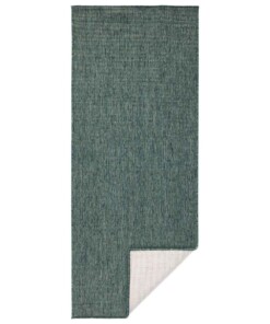 Loper Binnen & buiten effen Miami - groen/crème - overzicht boven, thumbnail Loper Binnen & buiten effen Miami - groen/crème - overzicht boven, thumbnail