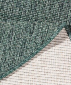 Rond vloerkleed binnen & buiten Miami - groen/crème - close up, thumbnail Rond vloerkleed binnen & buiten Miami - groen/crème - close up, thumbnail