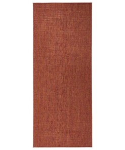 Loper binnen & buiten effen Miami - terracotta/crème - overzicht boven, thumbnail