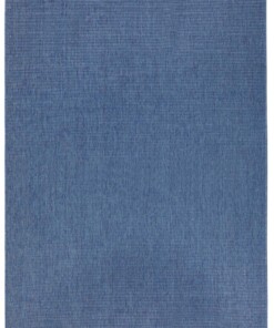 Binnen & buiten vloerkleed effen Miami - blauw/crème - overzicht boven, thumbnail Binnen & buiten vloerkleed effen Miami - blauw/crème - overzicht boven, thumbnail