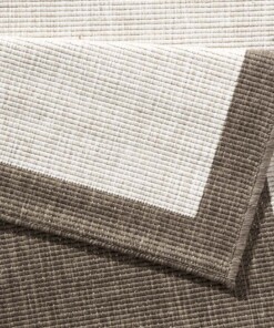 Loper binnen & buiten Panama - bruin/crème - close up, thumbnail Loper binnen & buiten Panama - bruin/crème - close up, thumbnail