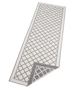 Loper binnen & buiten ruiten Sydney - grijs/crème - overzicht schuin, thumbnail