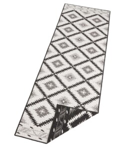 Loper binnen & buiten ruiten Malibu - zwart/crème - overzicht schuin, thumbnail