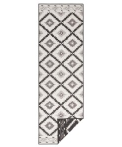 Loper binnen & buiten ruiten Malibu - zwart/crème - overzicht boven, thumbnail