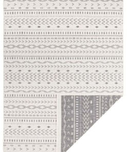 Binnen & buiten vloerkleed Kuba - grijs/crème - overzicht boven, thumbnail Binnen & buiten vloerkleed Kuba - grijs/crème - overzicht boven, thumbnail