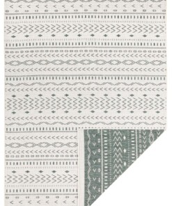 Binnen & buiten vloerkleed Kuba - groen/crème - overzicht boven, thumbnail Binnen & buiten vloerkleed Kuba - groen/crème - overzicht boven, thumbnail