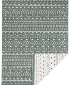 Binnen & buiten vloerkleed Kuba - groen/crème - overzicht boven, thumbnail Binnen & buiten vloerkleed Kuba - groen/crème - overzicht boven, thumbnail
