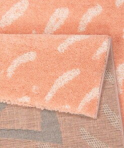 Kindervloerkleed kat Mabel - apricot - close up