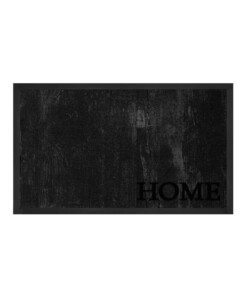 Deurmat "Deluxe Home" - donkergrijs - wasbaar 30°C - overzicht boven, thumbnail