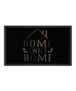 Deurmat "Home Sweet Home" - bruin/crème - wasbaar 30°C - overzicht boven, thumbnail