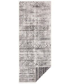 Loper binnen & buiten Biri - zwart/crème - overzicht boven, thumbnail Loper binnen & buiten Biri - zwart/crème - overzicht boven, thumbnail