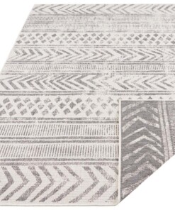 Binnen & Buiten vloerkleed Biri - grijs/crème - overzicht schuin, thumbnail Binnen & Buiten vloerkleed Biri - grijs/crème - overzicht schuin, thumbnail