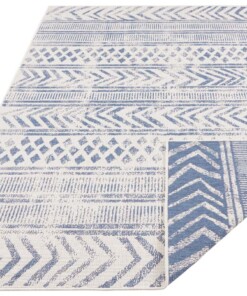 Binnen & Buiten vloerkleed Biri - blauw/crème - overzicht schuin, thumbnail Binnen & Buiten vloerkleed Biri - blauw/crème - overzicht schuin, thumbnail