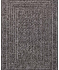 Binnen & buiten vloerkleed ruiten Limonero - donkergrijs - overzicht boven, thumbnail Binnen & buiten vloerkleed ruiten Limonero - donkergrijs - overzicht boven, thumbnail