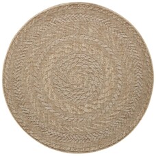 Jute buitenkleed rond Almendro - beige/bruin - overzicht boven, thumbnail Jute buitenkleed rond Almendro - beige/bruin - overzicht boven, thumbnail