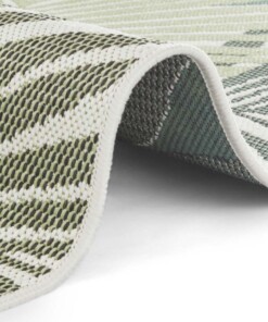 Buitenkleed palm Vai - groen/crème - close up, thumbnail Buitenkleed palm Vai - groen/crème - close up, thumbnail