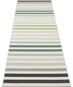 Binnen & buiten vloerkleed strepen Paros - groen/crème - overzicht boven, thumbnail Binnen & buiten vloerkleed strepen Paros - groen/crème - overzicht boven, thumbnail