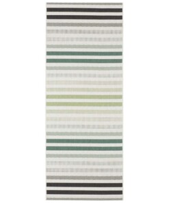 Binnen & buiten vloerkleed strepen Paros - groen/crème - overzicht boven, thumbnail Binnen & buiten vloerkleed strepen Paros - groen/crème - overzicht boven, thumbnail