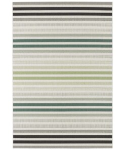 Binnen & buiten vloerkleed strepen Paros - groen/crème - overzicht boven, thumbnail Binnen & buiten vloerkleed strepen Paros - groen/crème - overzicht boven, thumbnail