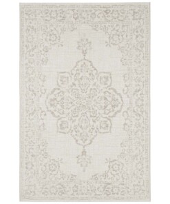 Binnen & buiten vloerkleed vintage Tilos - crème/beige - overzicht boven