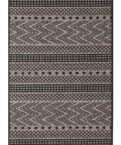 Buitenkleed Sidon - antraciet/beige - overzicht boven, thumbnail