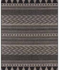 Buitenkleed Sidon - antraciet/beige - overzicht boven, thumbnail