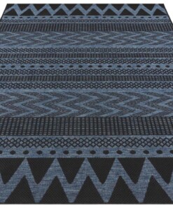 Buitenkleed Sidon - azuur/antraciet - overzicht schuin, thumbnail