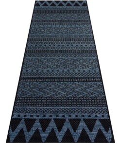 Buitenkleed Sidon - azuur/antraciet - overzicht schuin, thumbnail