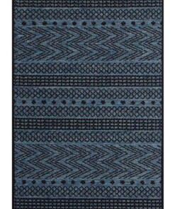 Buitenkleed Sidon - azuur/antraciet - overzicht boven, thumbnail