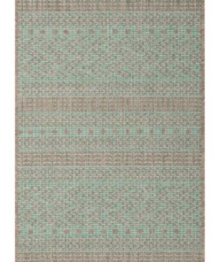 Buitenkleed Sidon - groen/taupe - overzicht boven, thumbnail