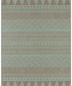 Buitenkleed Sidon - groen/taupe - overzicht boven, thumbnail