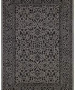 Binnen & buiten vloerkleed Konya - grijs/antraciet - overzicht boven, thumbnail