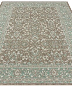 Binnen & buiten vloerkleed Konya - groen/taupe - overzicht schuin, thumbnail Binnen & buiten vloerkleed Konya - groen/taupe - overzicht schuin, thumbnail