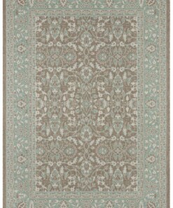 Binnen & buiten vloerkleed Konya - groen/taupe - overzicht boven, thumbnail Binnen & buiten vloerkleed Konya - groen/taupe - overzicht boven, thumbnail