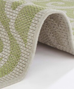 Binnen & buiten vloerkleed Nebo - groen/taupe - close up, thumbnail