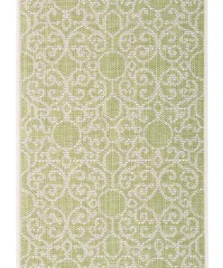 Binnen & buiten vloerkleed Nebo - groen/taupe - overzicht boven, thumbnail