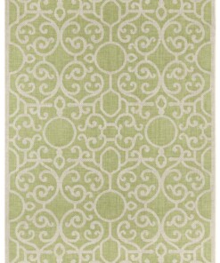 Binnen & buiten vloerkleed Nebo - groen/taupe - overzicht boven, thumbnail