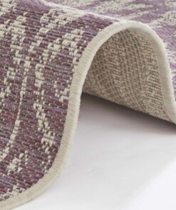 Binnen & buiten vloerkleed Hatta - paars/taupe - close up, thumbnail Binnen & buiten vloerkleed Hatta - paars/taupe - close up, thumbnail