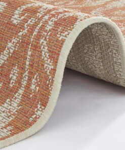 Binnen & buiten vloerkleed Hatta - terra/taupe - close up, thumbnail Binnen & buiten vloerkleed Hatta - terra/taupe - close up, thumbnail