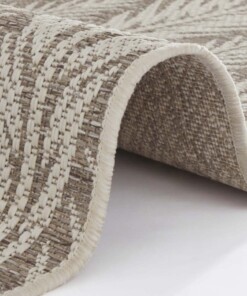 Binnen & buiten vloerkleed Pella - taupe/beige - close up, thumbnail