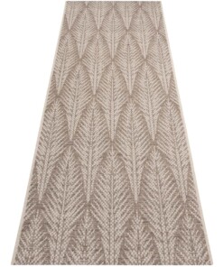 Binnen & buiten vloerkleed Pella - taupe/beige - overzicht schuin, thumbnail