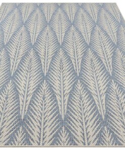 Binnen & buiten vloerkleed Pella - taupe/azuur - overzicht schuin, thumbnail