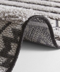 Vloerkleed 3D effect Sebou - grijs/zwart - close up, thumbnail Vloerkleed 3D effect Sebou - grijs/zwart - close up, thumbnail