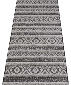 Vloerkleed 3D effect Sebou - grijs/zwart - overzicht schuin, thumbnail Vloerkleed 3D effect Sebou - grijs/zwart - overzicht schuin, thumbnail