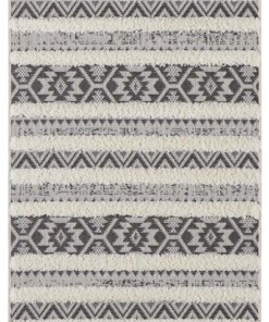 Vloerkleed 3D effect Sebou - crème/zwart - overzicht boven, thumbnail